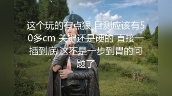 这个玩的有点狠 目测应该有50多cm 关键还是硬的 直接一插到底 这不是一步到胃的问题了