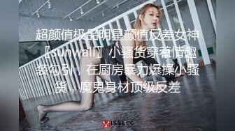 超颜值极品明星颜值反差女神〖sunwall〗小骚货穿着情趣装勾引，在厨房暴力爆操小骚货，魔鬼身材顶级反差