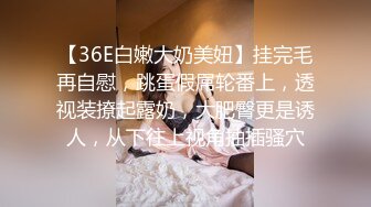 【36E白嫩大奶美妞】挂完毛再自慰，跳蛋假屌轮番上，透视装撩起露奶，大肥臀更是诱人，从下往上视角抽插骚穴