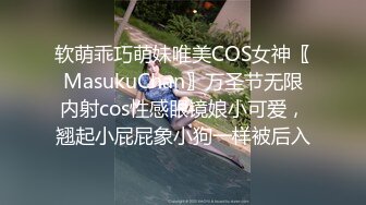 软萌乖巧萌妹唯美COS女神〖MasukuChan〗万圣节无限内射cos性感眼镜娘小可爱，翘起小屁屁象小狗一样被后入