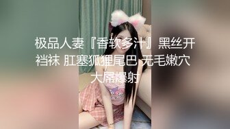 极品人妻『香软多汁』黑丝开裆袜 肛塞狐狸尾巴 无毛嫩穴 大屌爆射