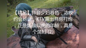 【精品】抖音少妇暮色，浓妆约会粉丝，KTV露出开房打炮，正是如狼似虎的年龄，真是个荡妇 (2)