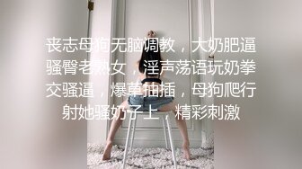 丧志母狗无脑调教，大奶肥逼骚臀老熟女，淫声荡语玩奶拳交骚逼，爆草抽插，母狗爬行射她骚奶子上，精彩刺激